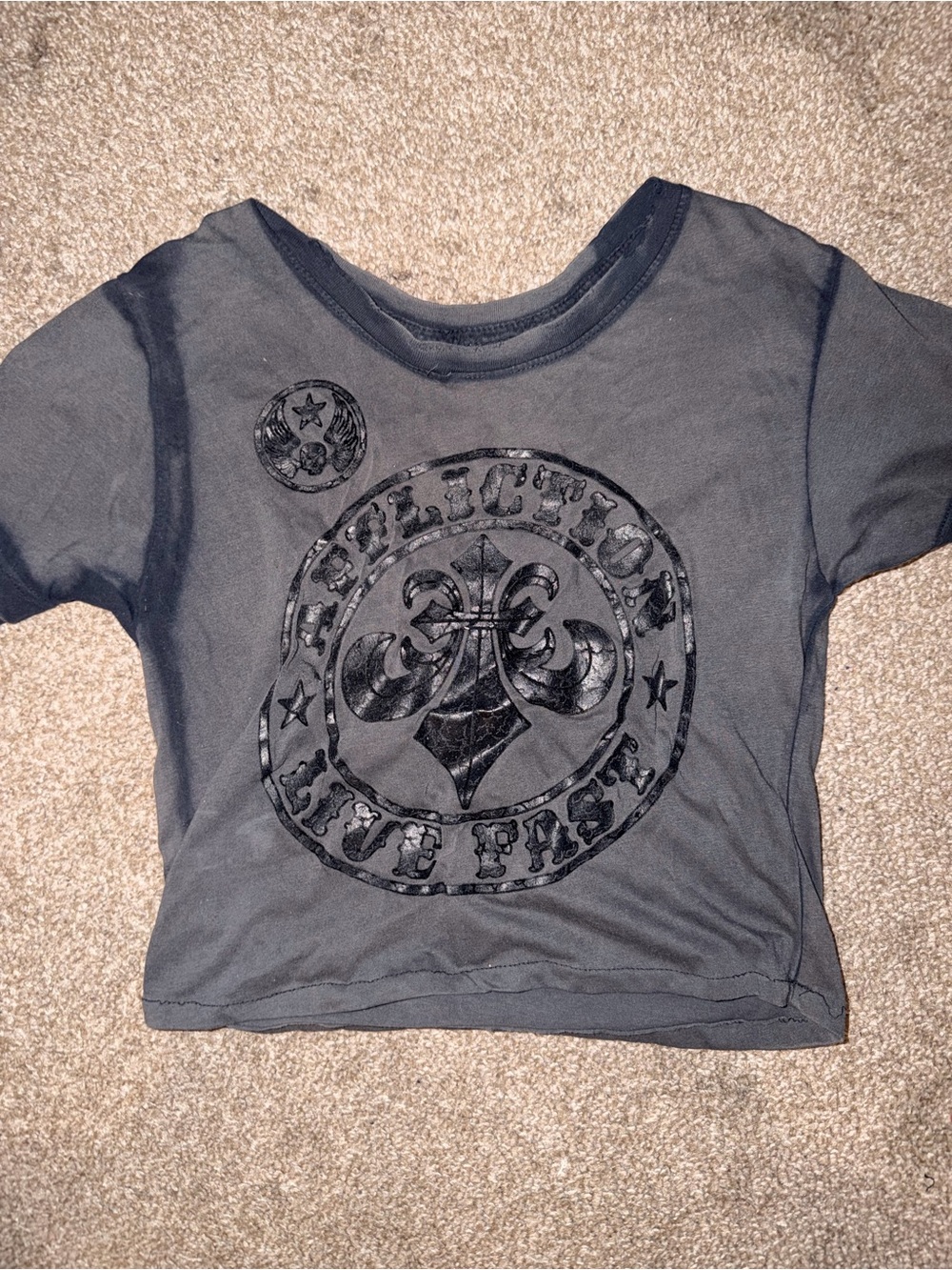 Affliction Graphic Tee - Charcoal Black